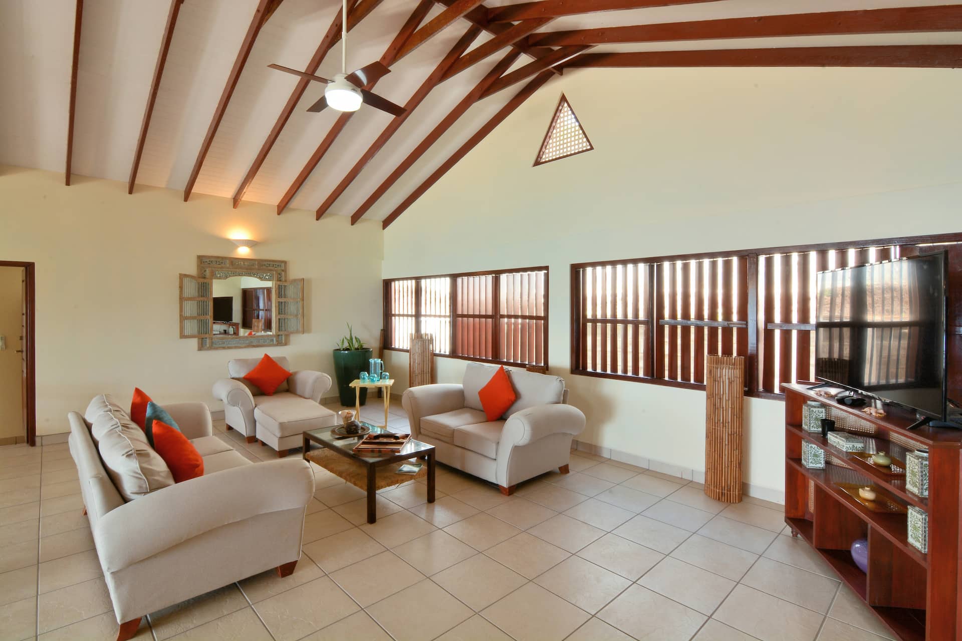 Living Room Open living room at Villa Marisol Bequia